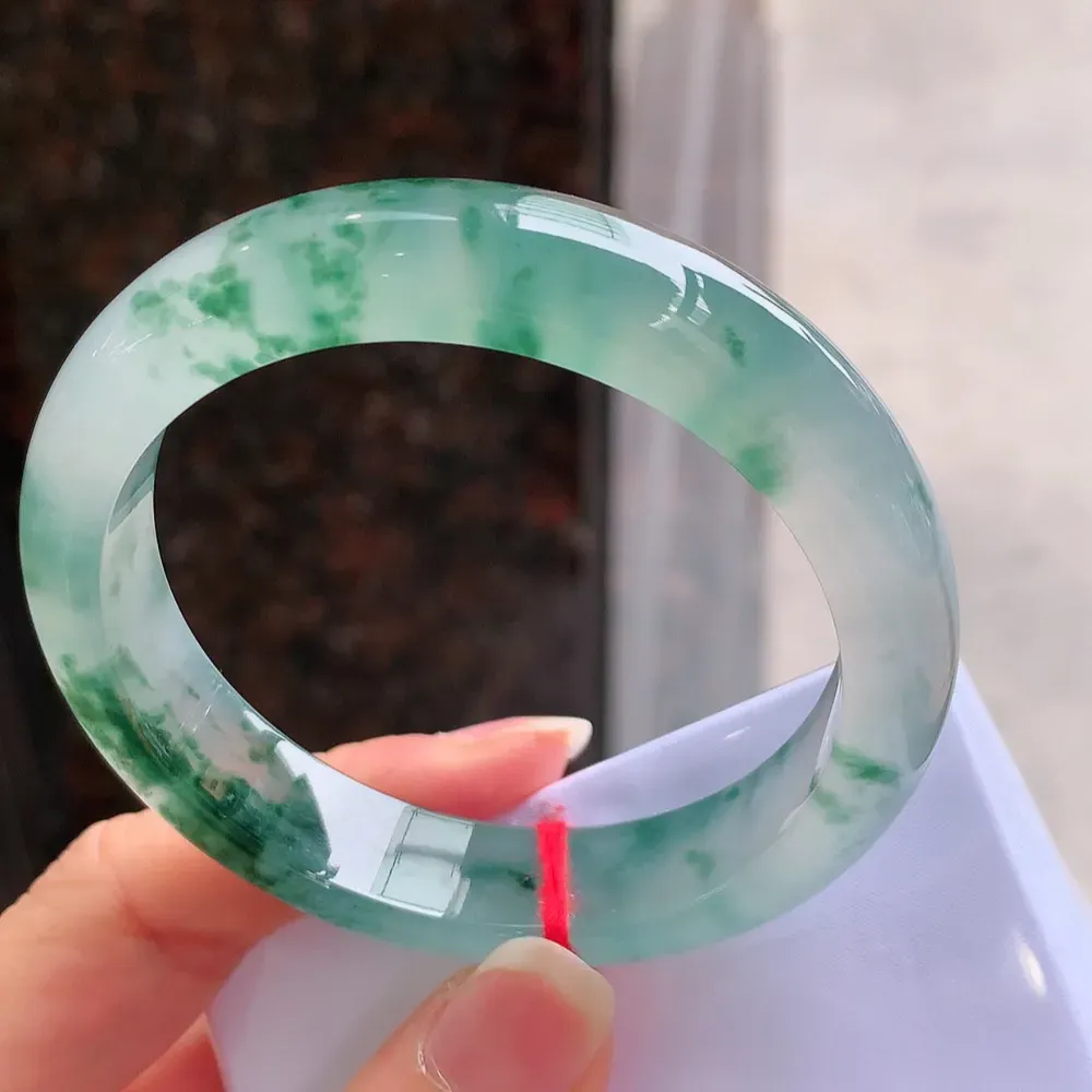 正圈冰玻飘花 无瑕 尺寸:56.2/13.1/8.4起刚光 高品质 🥰🥰