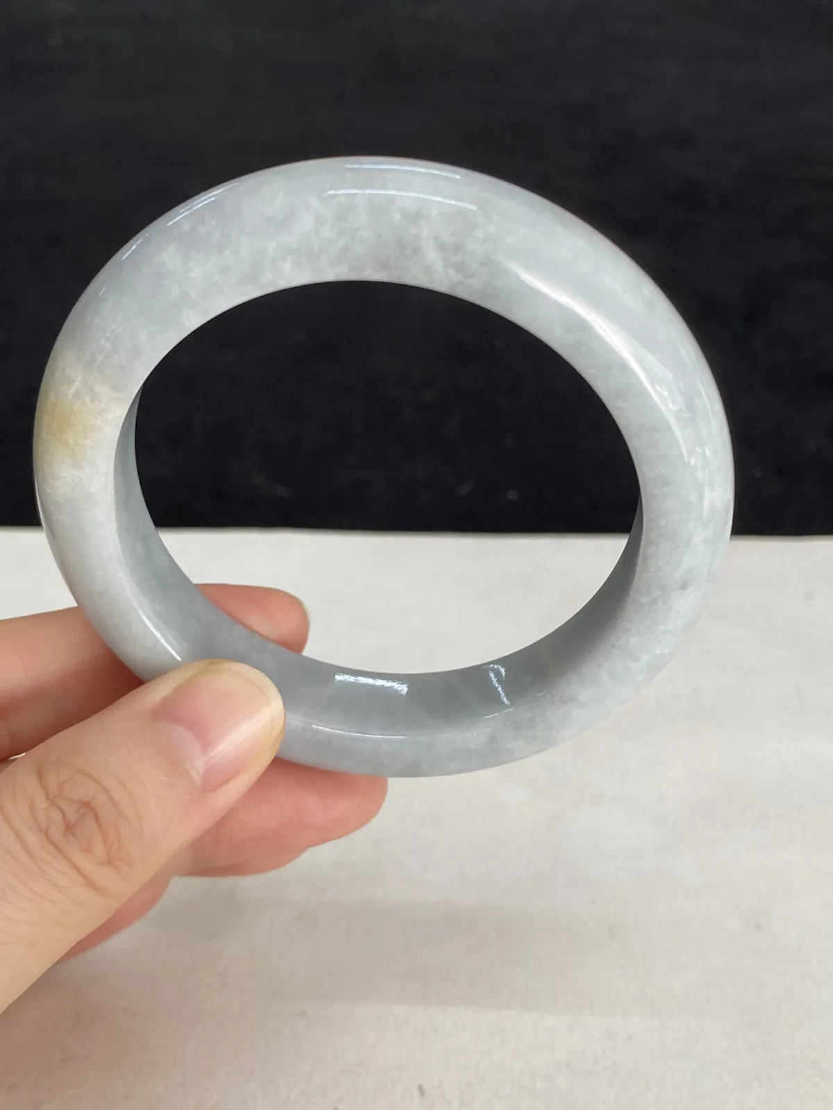 正圈53圈口，翡翠手镯