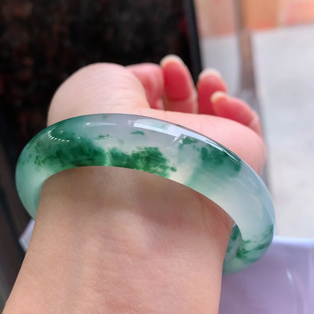 正圈冰玻飘花 无瑕 尺寸:56.2/13.1/8.4起刚光 高品质 🥰🥰