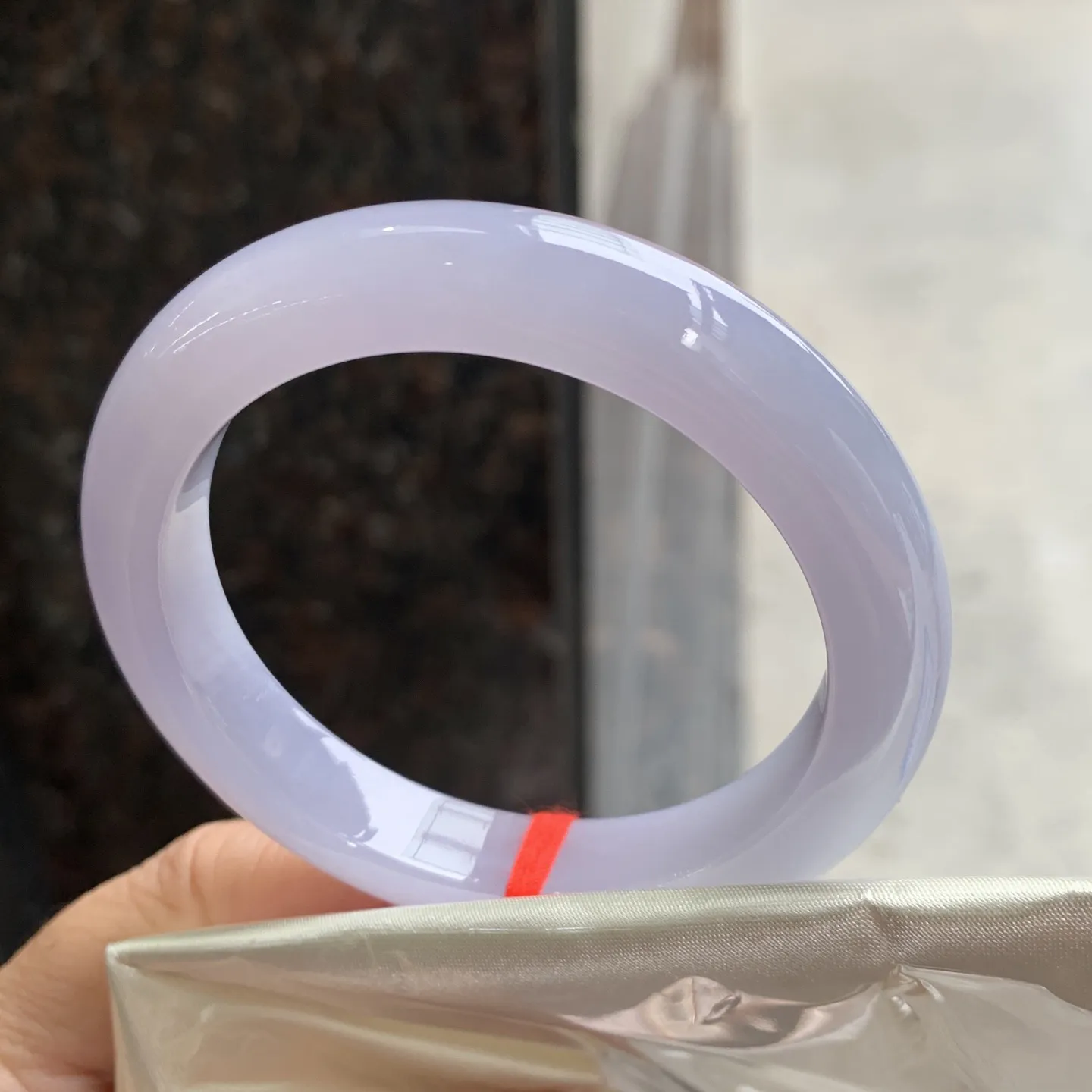 正圈满色冰紫 无瑕 尺寸:54.1/11/9 实物紫淡一分 超美🥰🥰