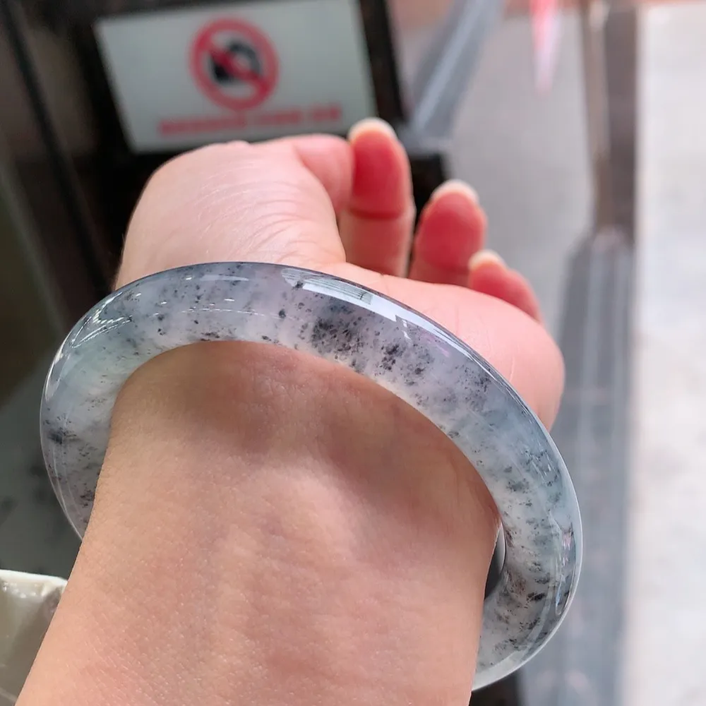 圆条高冰紫乌鸡 无瑕 尺寸:56.3/9.5 种色兼备🥰🥰