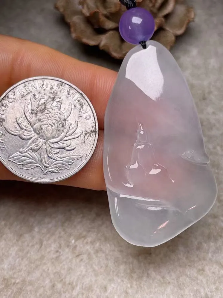 冰种【无相佛】吊坠，种水好，玉质细腻 ，卖相好.