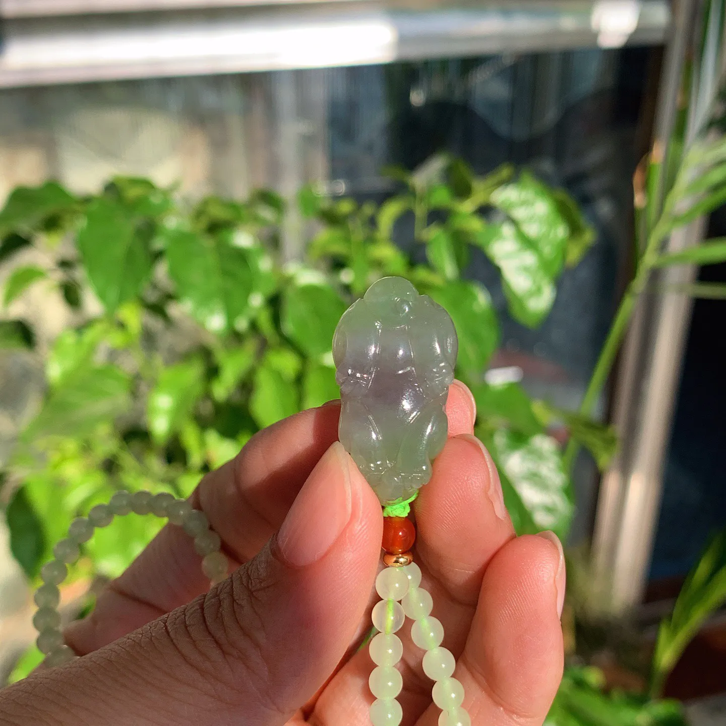 和田玉青海翠翠紫招财进宝貔貅挂件。尺寸28/16/12重23.5克。玉质细腻油润。手推出油。品相大气。lt251120