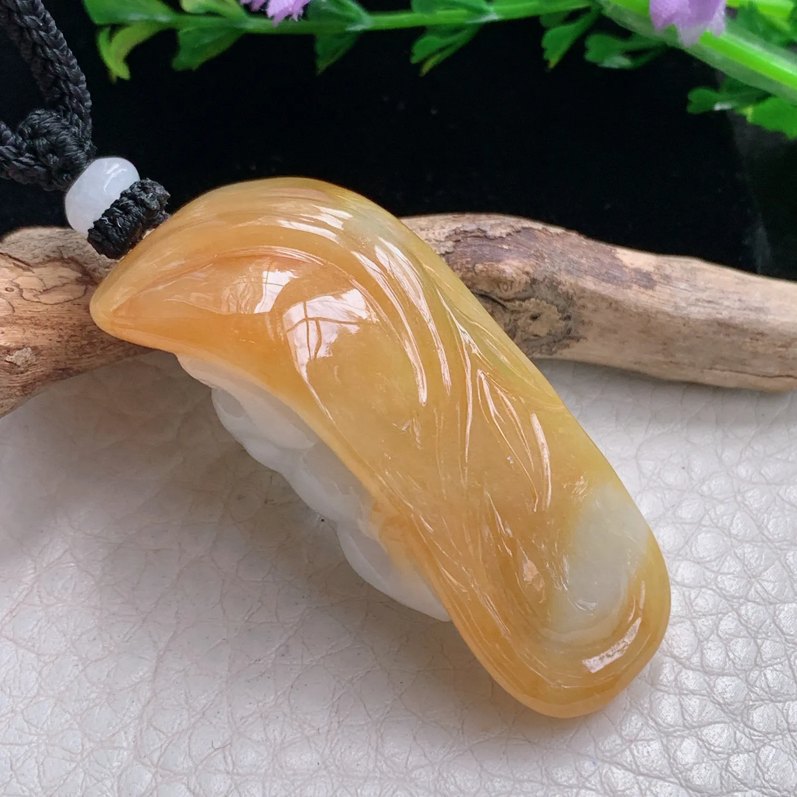 mut自然光49*19.8*17.8天然缅甸翡翠三彩貔貅玉吊坠 玉挂件