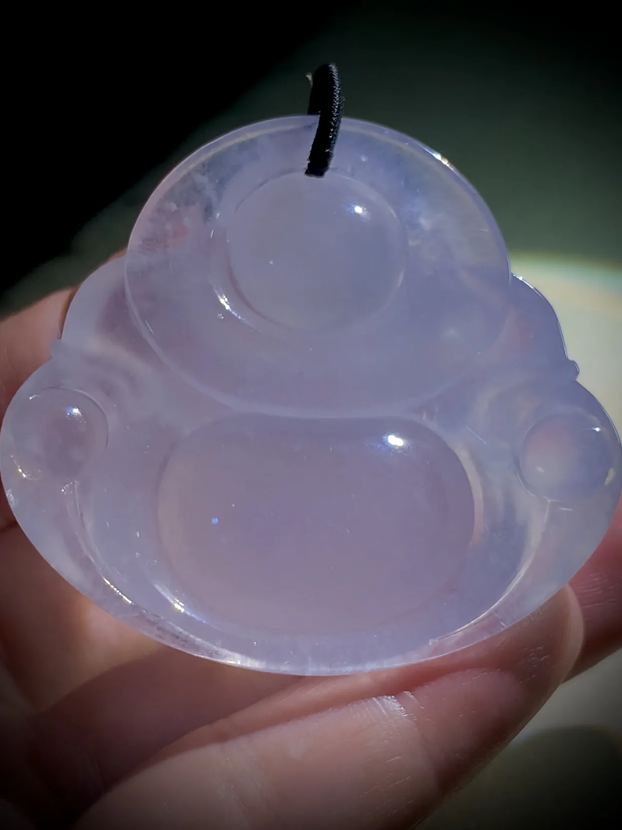 【笑口常开·大肚能容·大弥勒佛】，
50.6-47.2-13mm，43.36g，