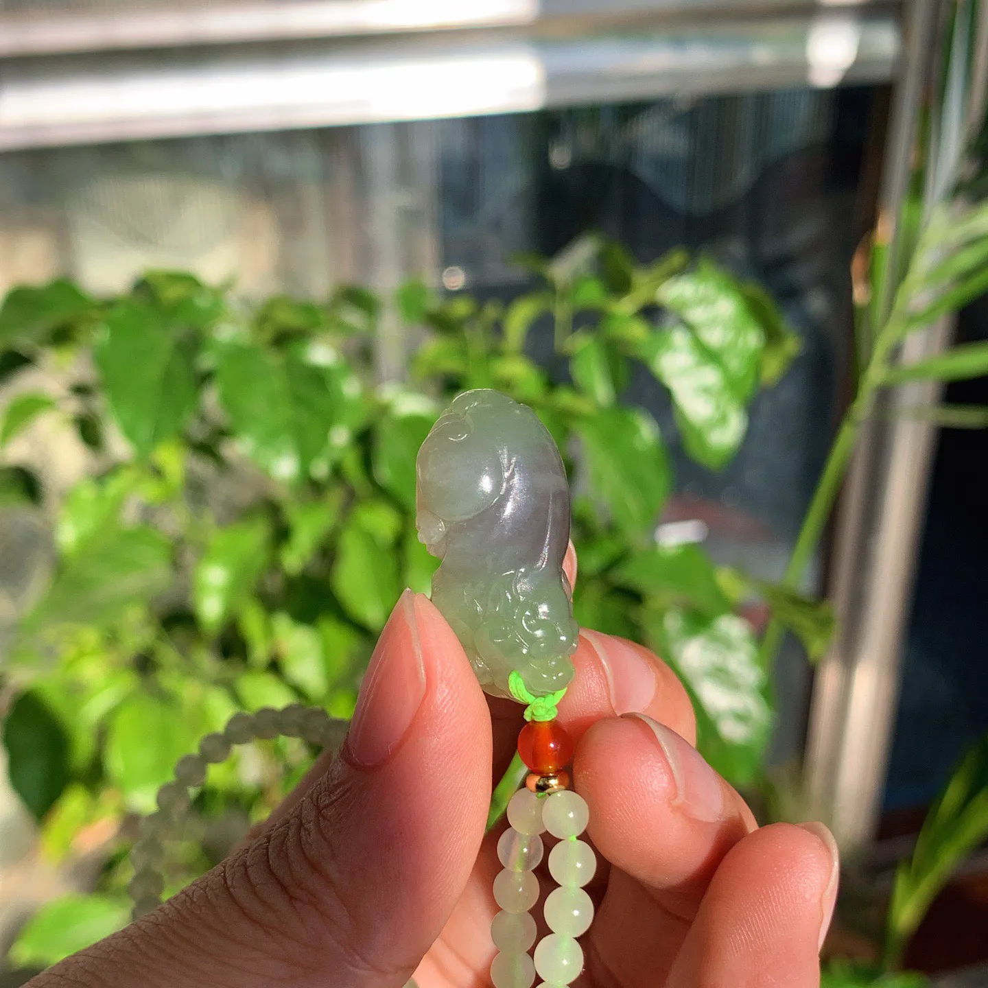 和田玉青海翠翠紫招财进宝貔貅挂件。尺寸28/16/12重23.5克。玉质细腻油润。手推出油。品相大气。lt251120