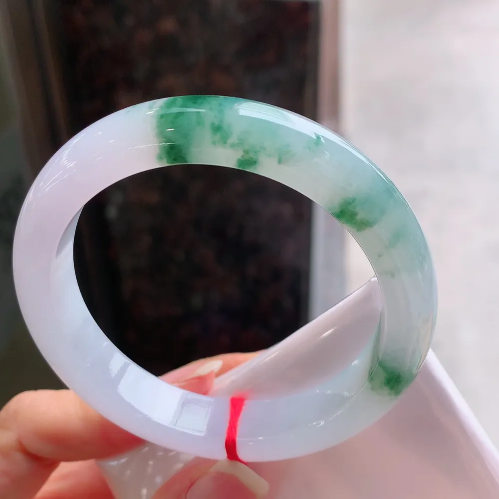 正圈高冰紫飘花 无瑕 尺寸:56.8/12.1/8.8 超美🥰🥰