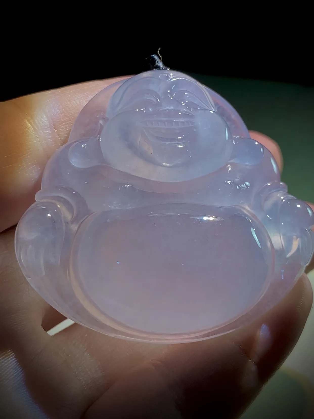 【笑口常开·大肚能容·大弥勒佛】，
50.6-47.2-13mm，43.36g，