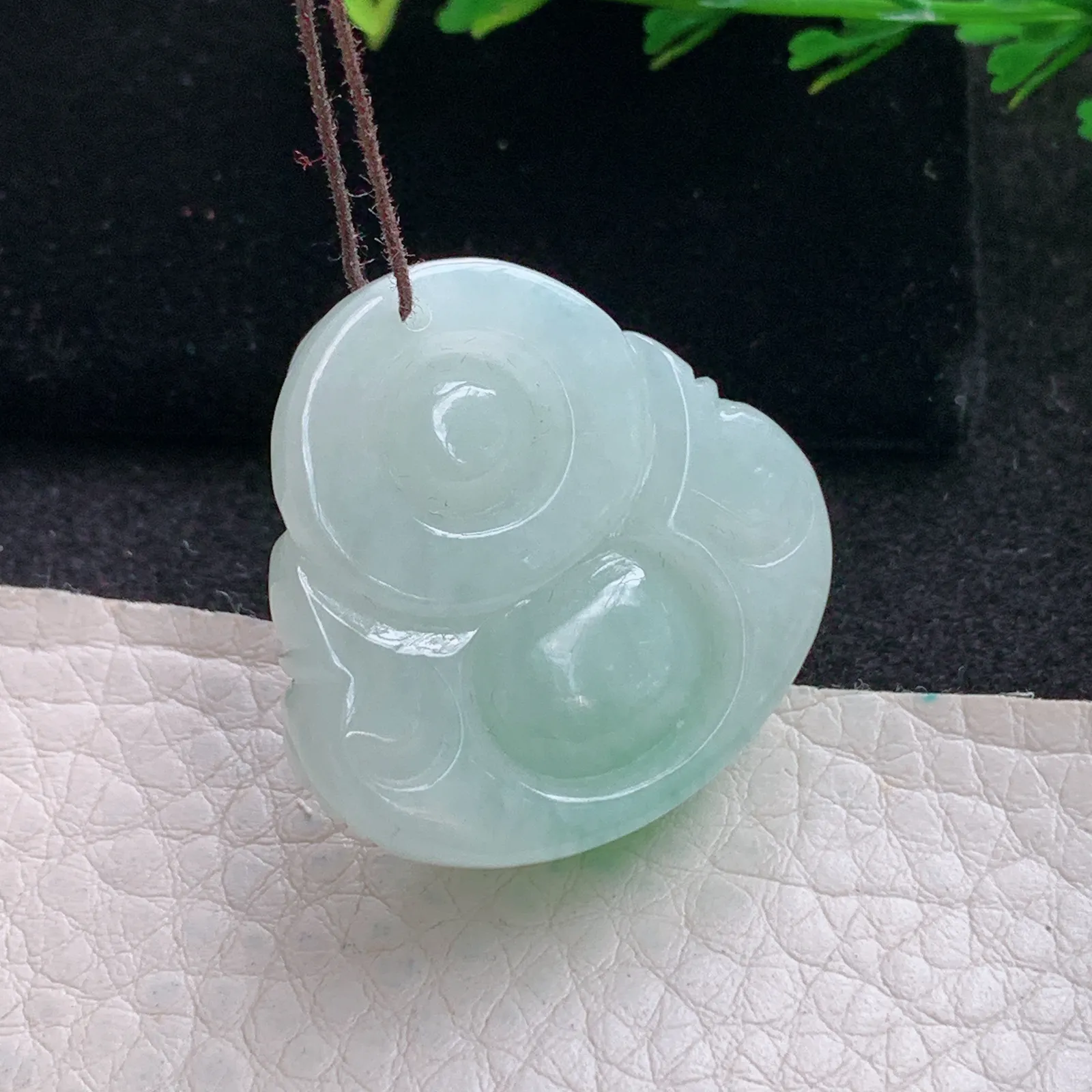 zen自然光30*30*11.8天然缅甸翡翠飘阳绿佛公 弥勒佛玉吊坠 玉挂件