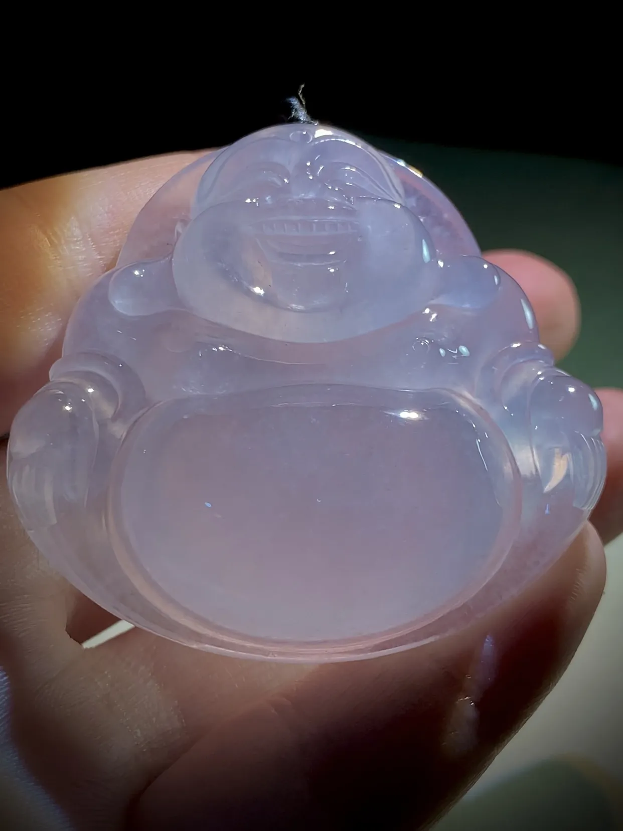 【笑口常开·大肚能容·大弥勒佛】，
50.6-47.2-13mm，43.36g，