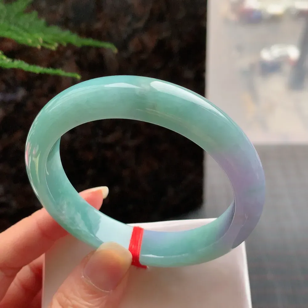 正圈冰糯春彩 无瑕 尺寸:56.4/12.5/8.4 色好🥰🥰