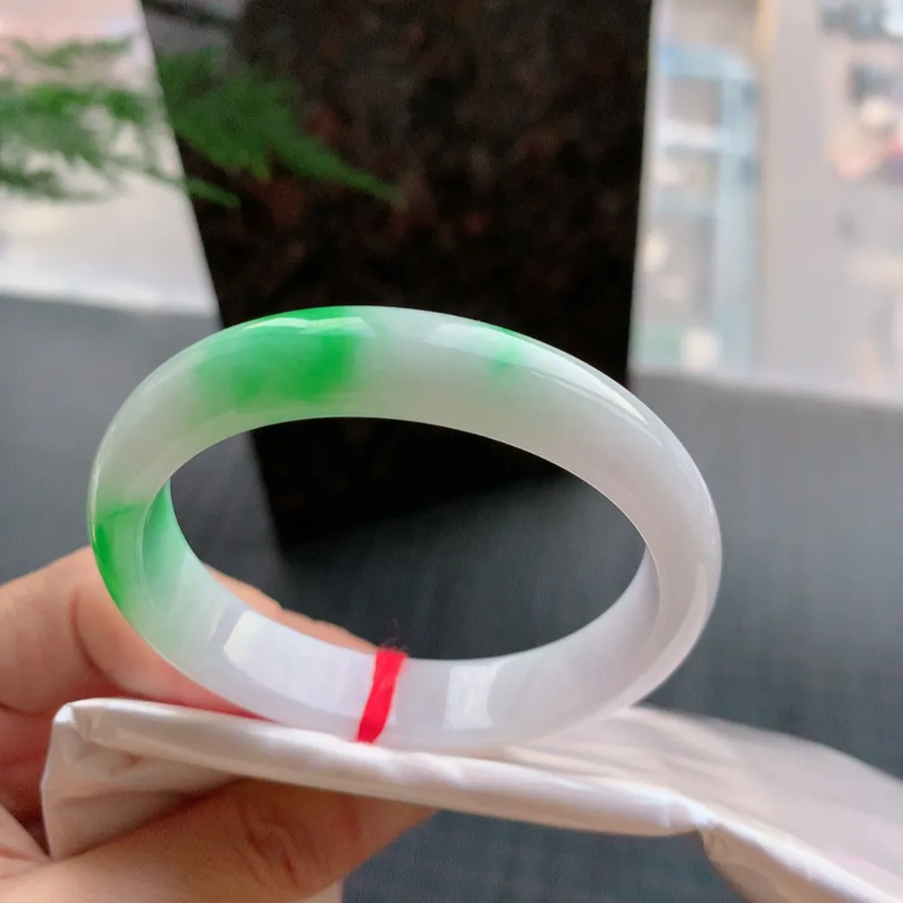 贵妃冰糯春彩 无瑕 尺寸:55.3/48.4/12.5/7.5 超美