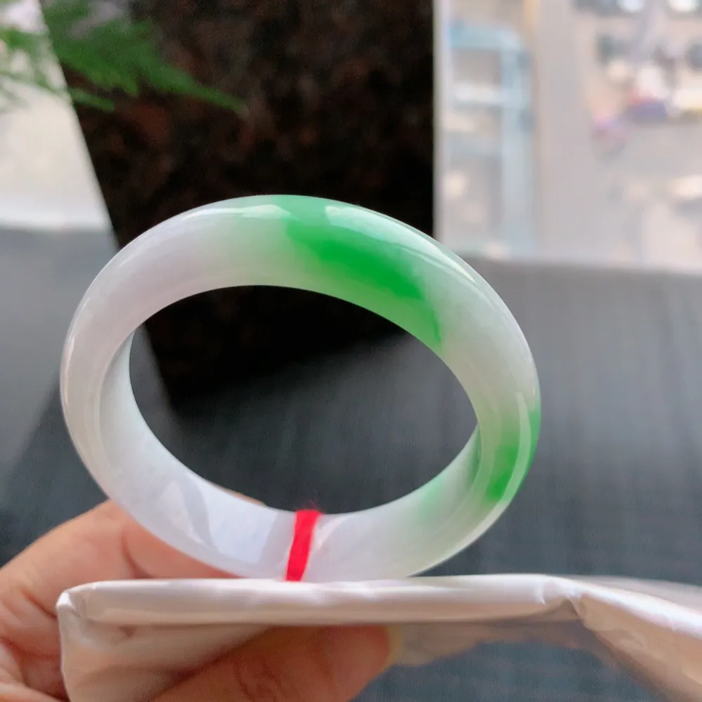 贵妃冰糯春彩 无瑕 尺寸:55.3/48.4/12.5/7.5 超美