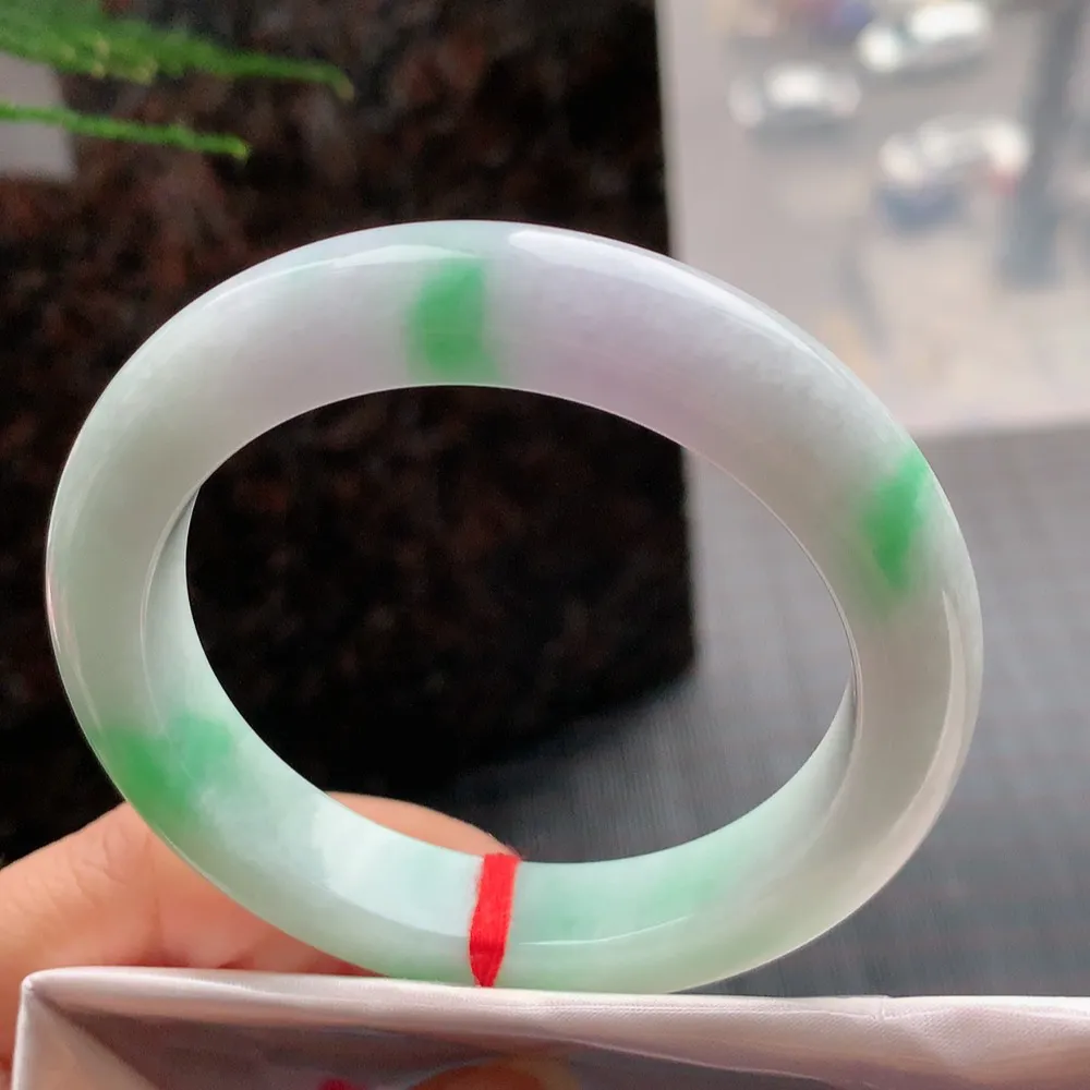 正圈冰糯春彩 无瑕 尺寸:54.7/11.3/9.3 色好