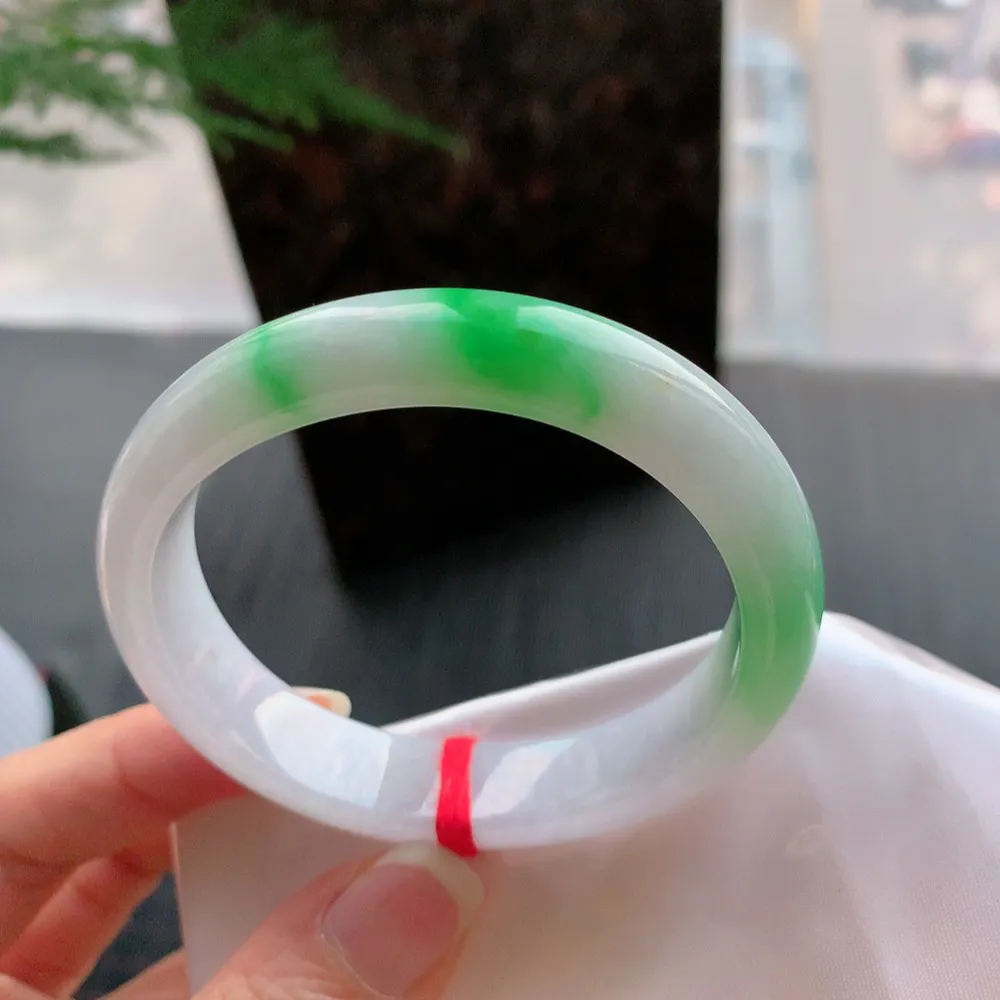 贵妃冰糯春彩 无瑕 尺寸:55.3/48.4/12.5/7.5 超美