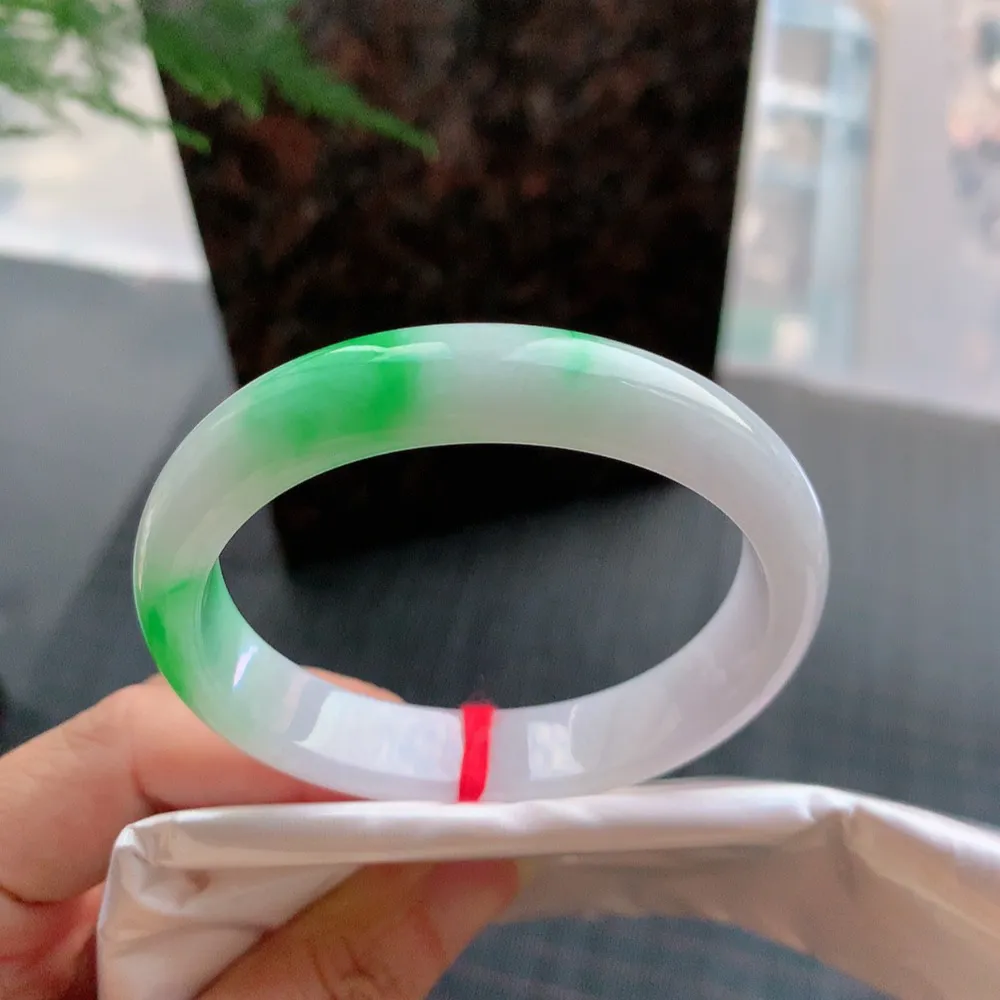 贵妃冰糯春彩 无瑕 尺寸:55.3/48.4/12.5/7.5 超美