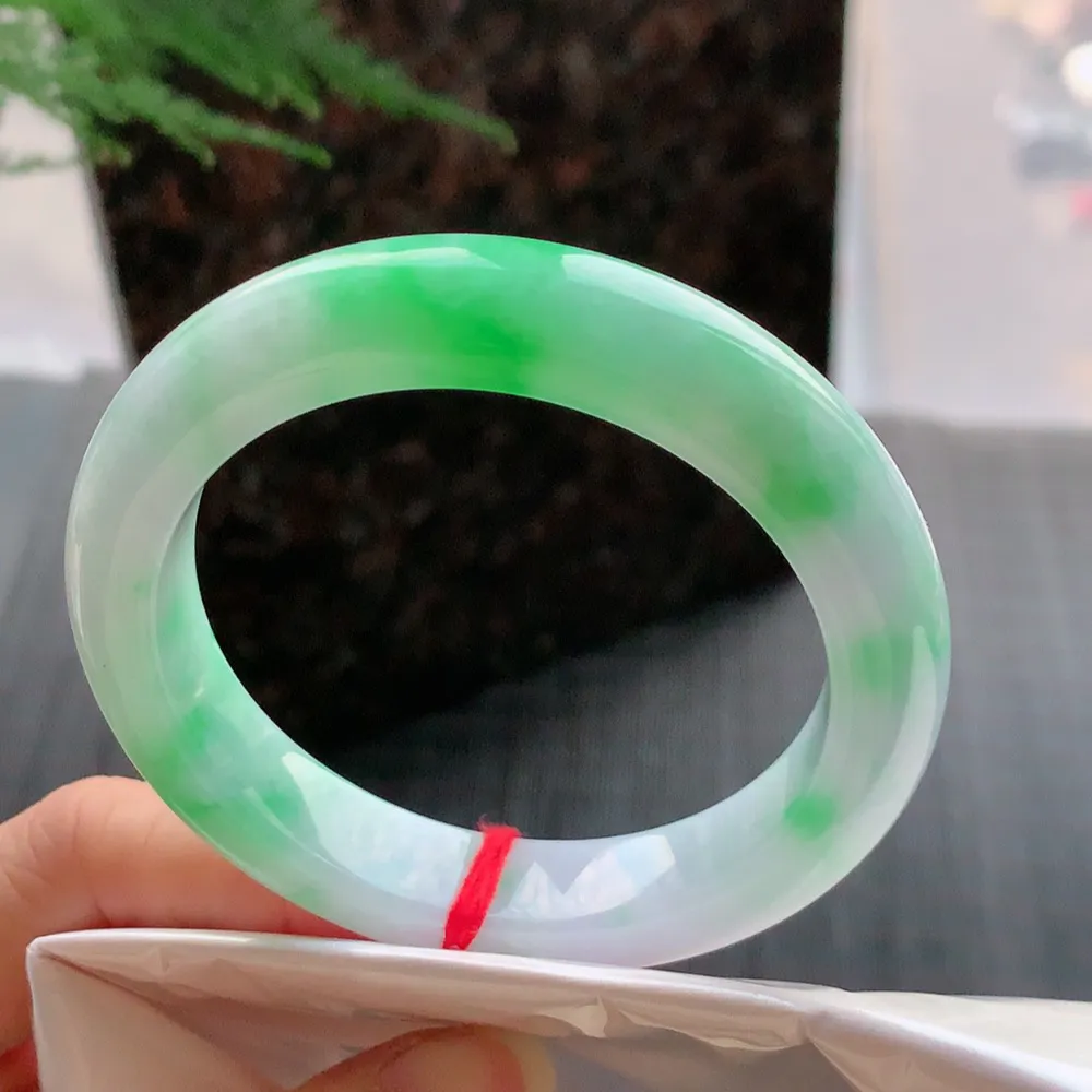 正圈冰糯春彩 微细纹 尺寸:55.5/12.4/9.3 色好