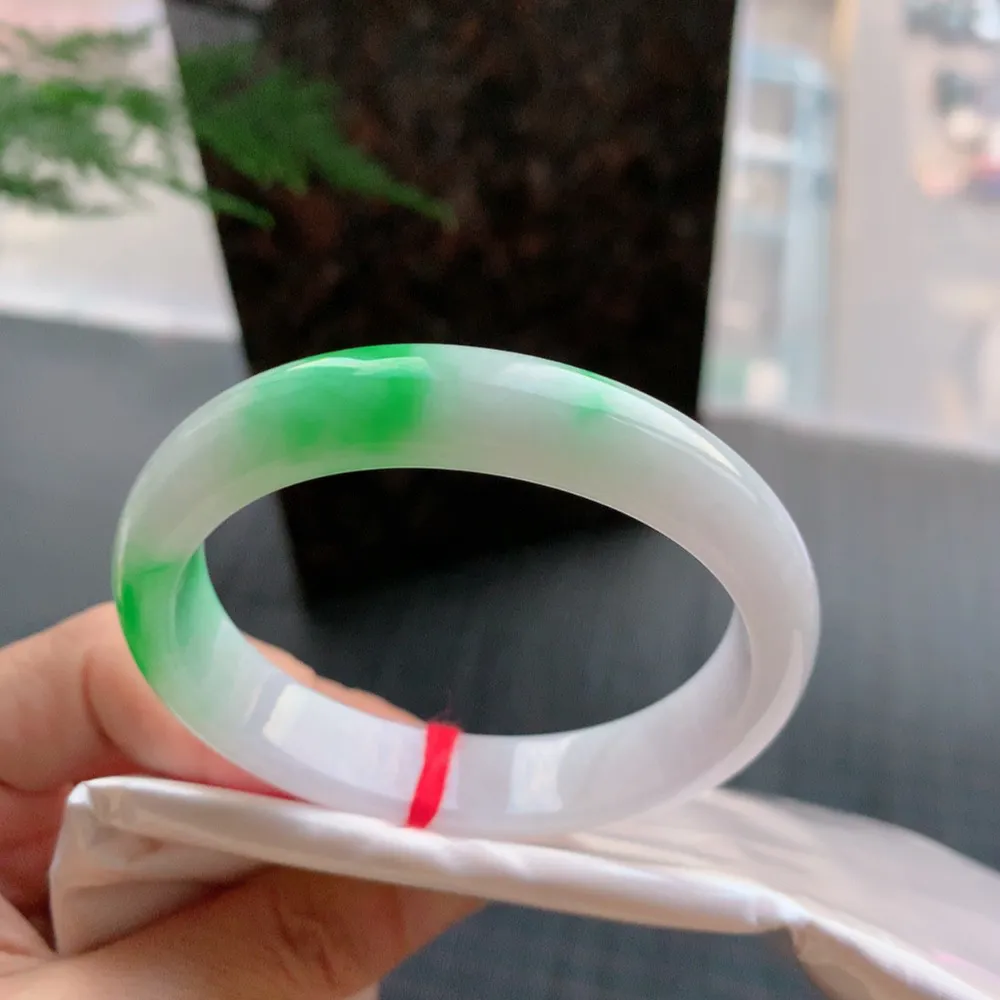 贵妃冰糯春彩 无瑕 尺寸:55.3/48.4/12.5/7.5 超美