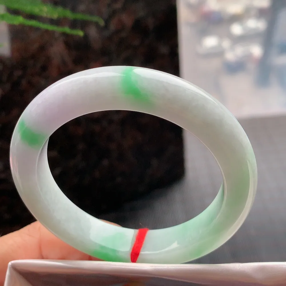 正圈冰糯春彩 无瑕 尺寸:54.7/11.3/9.3 色好