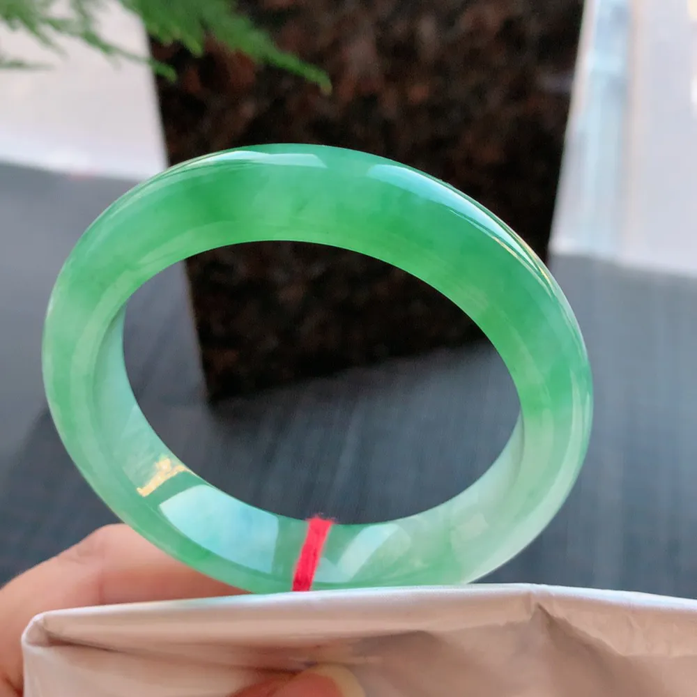 正圈高冰绿 无瑕 尺寸:56.1/12.9/8.8 种色兼备