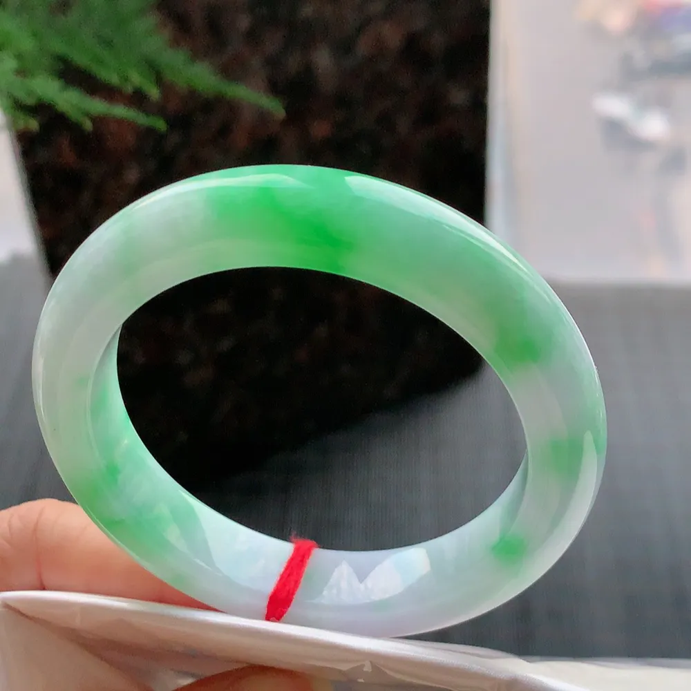 正圈冰糯春彩 微细纹 尺寸:55.5/12.4/9.3 色好