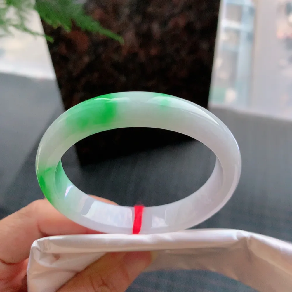 贵妃冰糯春彩 无瑕 尺寸:55.3/48.4/12.5/7.5 超美