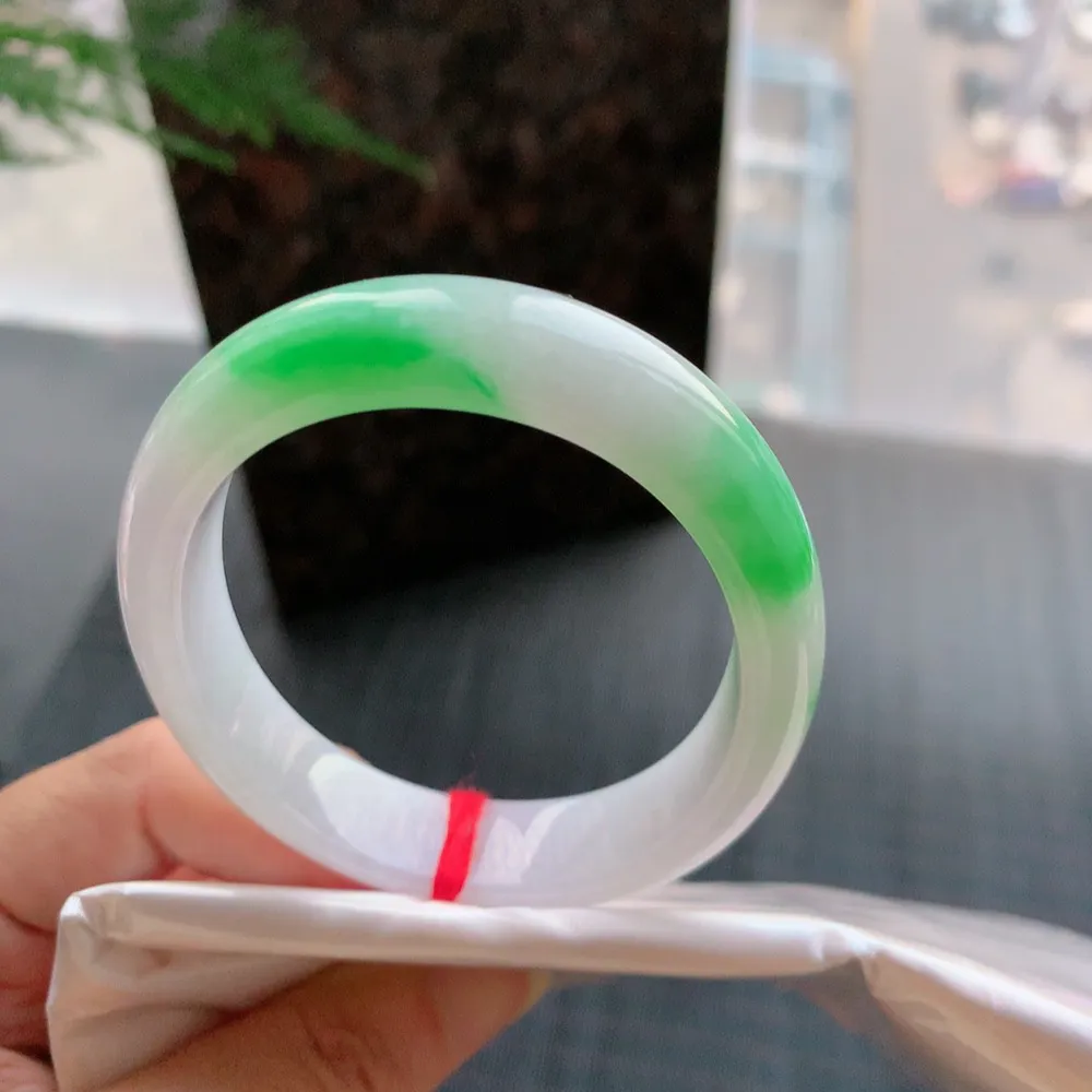 贵妃冰糯春彩 无瑕 尺寸:55.3/48.4/12.5/7.5 超美