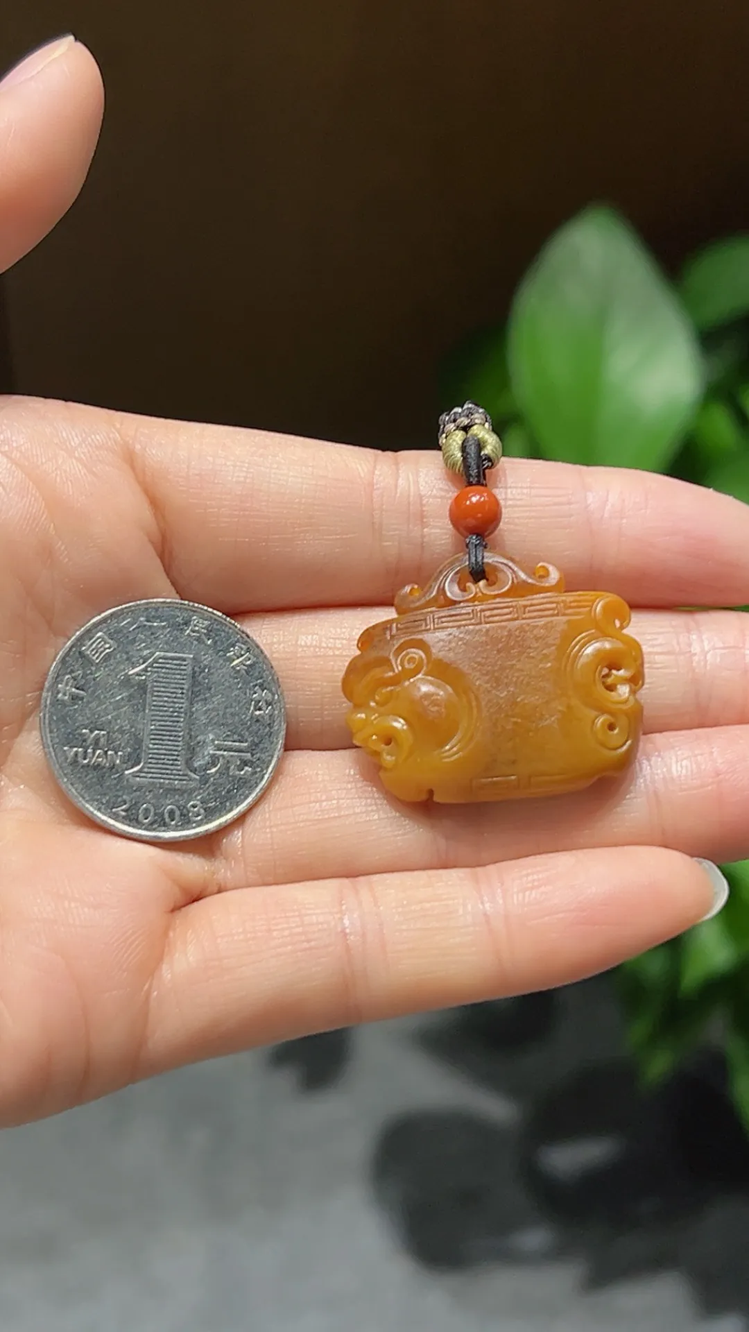 小精品｜黄沁｜龙凤配

重9.4克 尺寸26*30*7m m