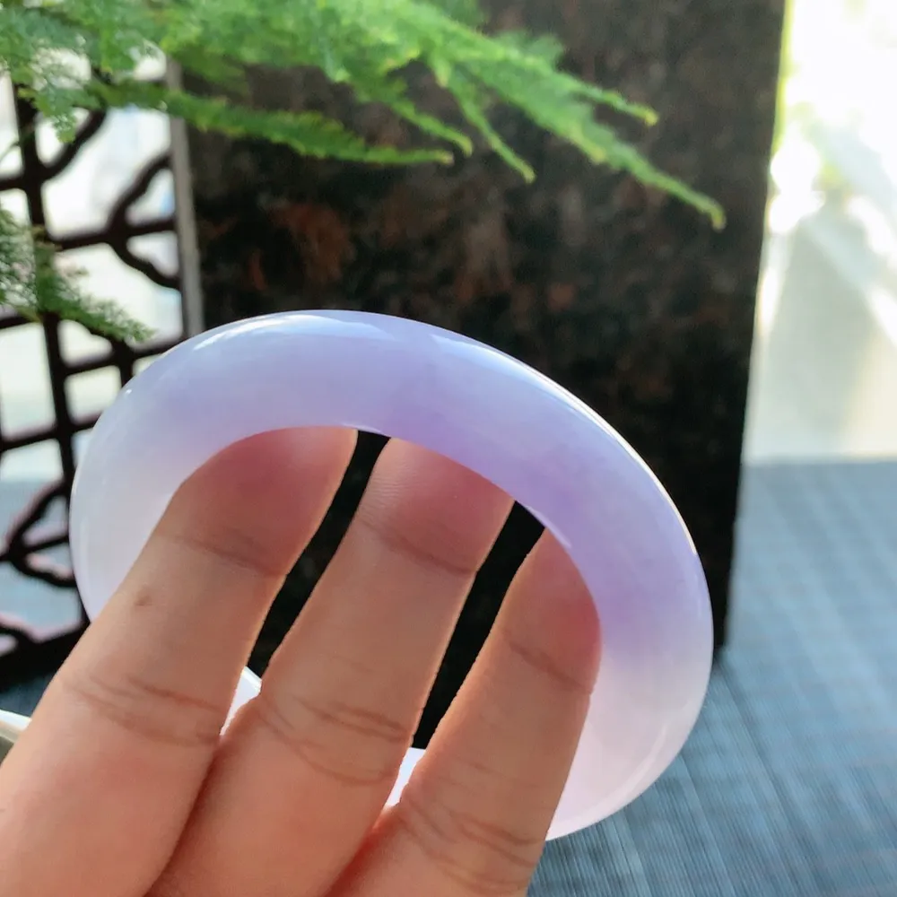 圆条冰糯紫罗兰 无瑕 尺寸:54.2/12.2 超美🥰🥰