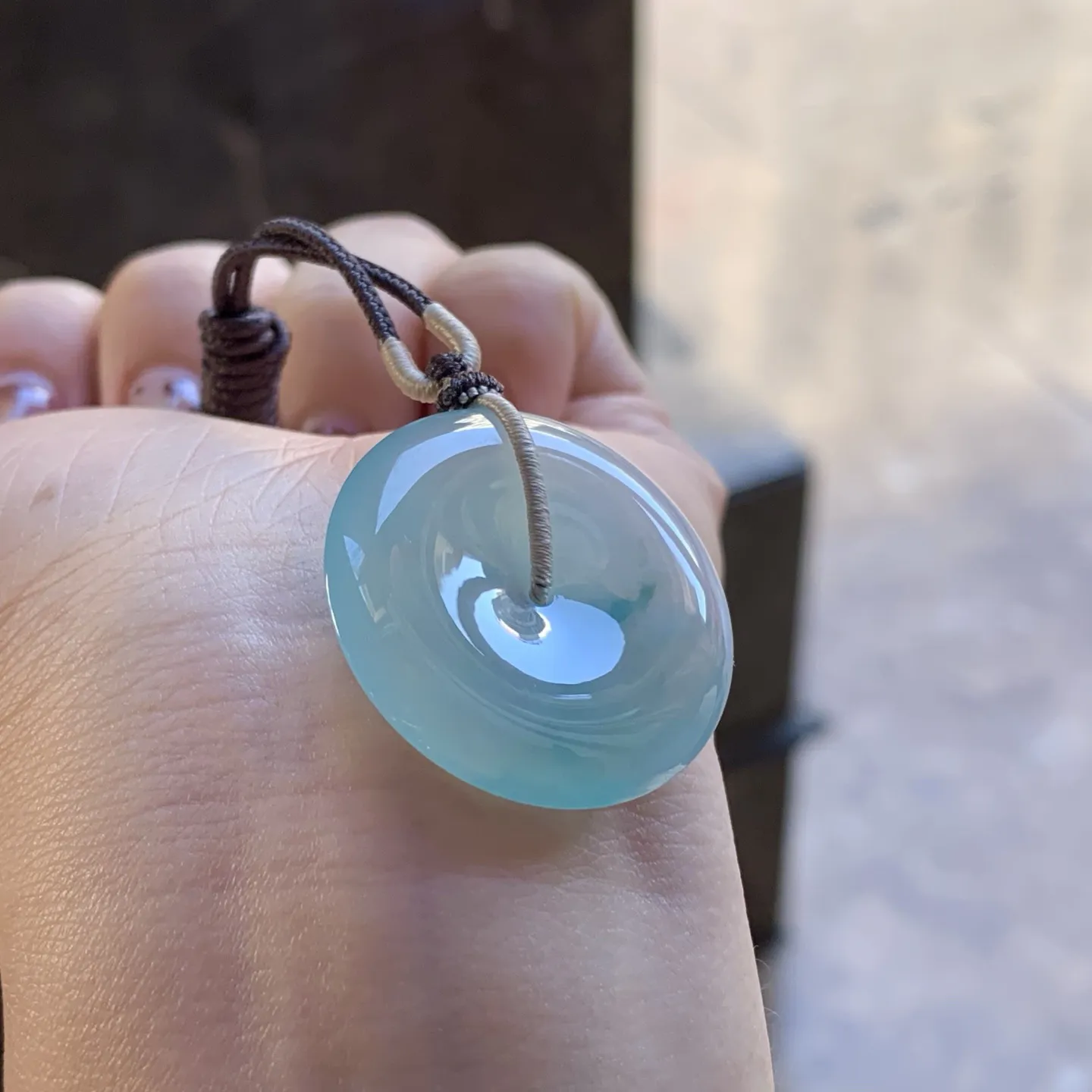 糯冰平安扣
 平安顺遂～