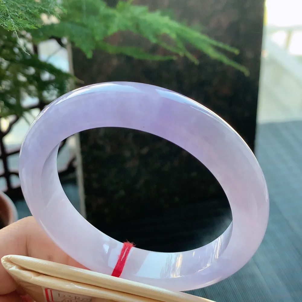 正圈冰紫罗兰 无瑕 尺寸:60.4/13.2/9.5 超美 大圈口