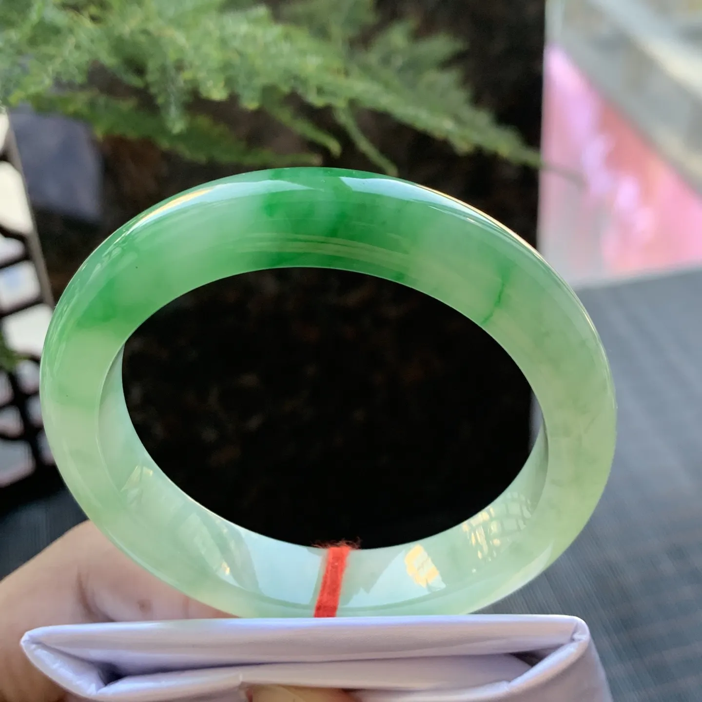 正圈冰翠绿 无瑕 尺寸:54.7/11.7/8.6 色好🥰🥰