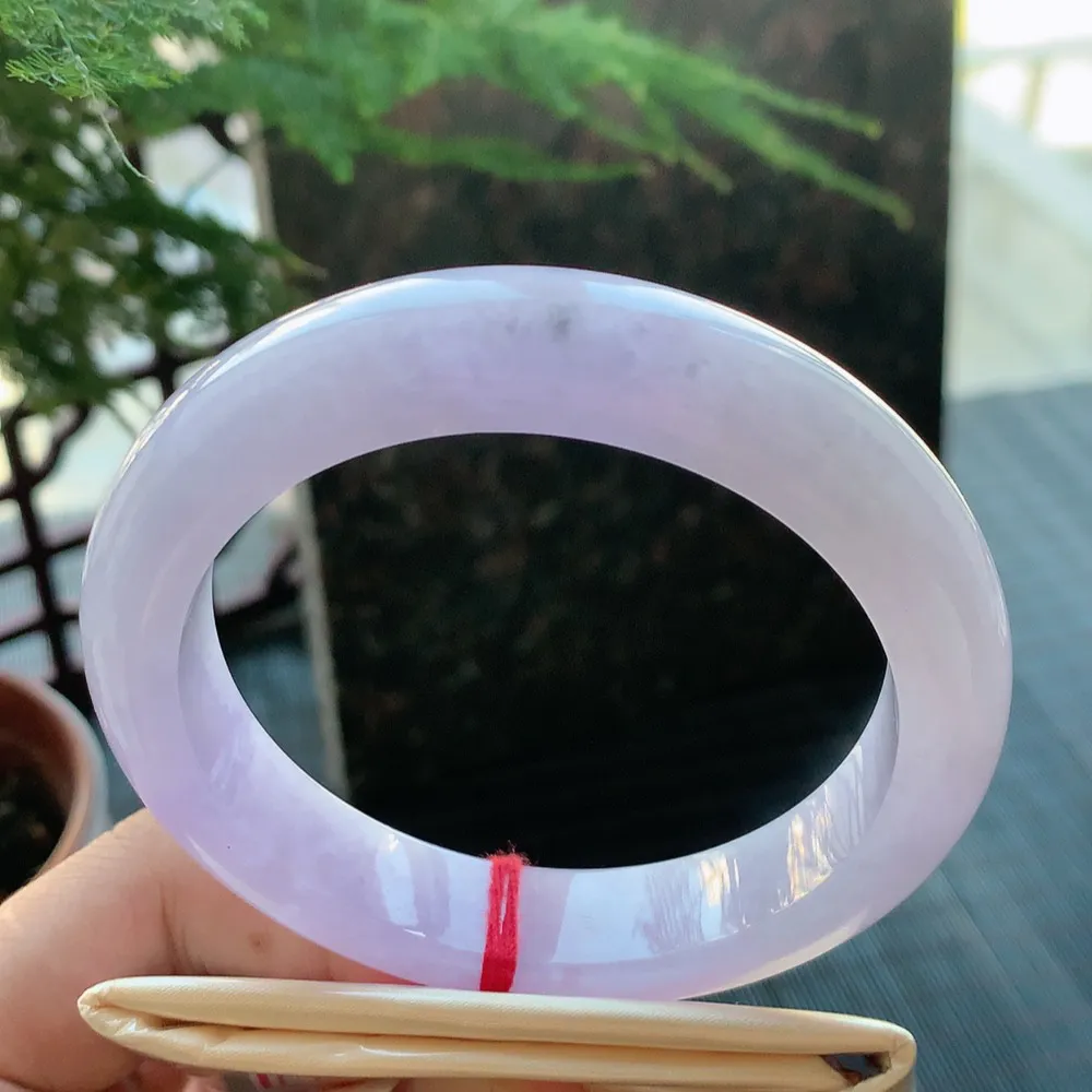 正圈冰紫罗兰 无瑕 尺寸:60.4/13.2/9.5 超美 大圈口