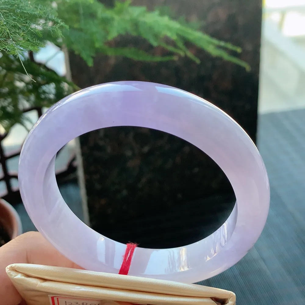 正圈冰紫罗兰 无瑕 尺寸:60.4/13.2/9.5 超美 大圈口