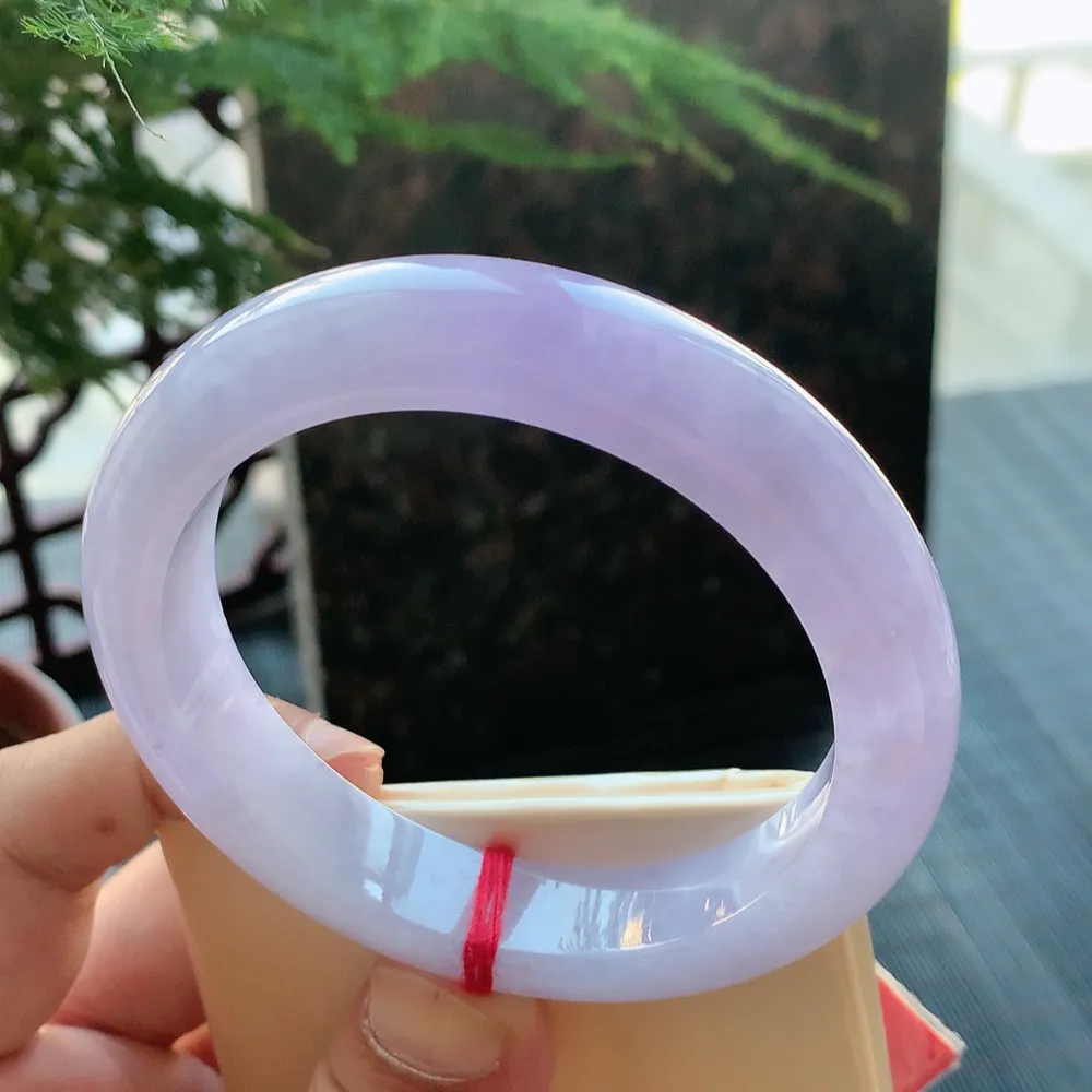 正圈冰紫罗兰 无瑕 尺寸:60.4/13.2/9.5 超美 大圈口