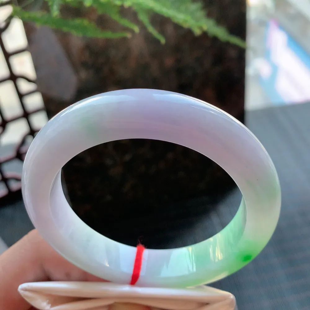 正圈冰糯春彩 无瑕 尺寸:56.8/12.8/9.8 超美