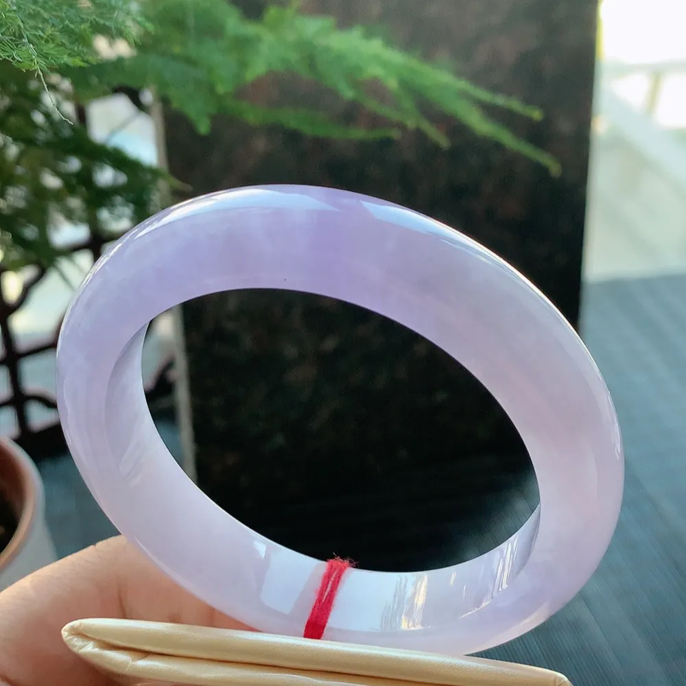 正圈冰紫罗兰 无瑕 尺寸:60.4/13.2/9.5 超美 大圈口