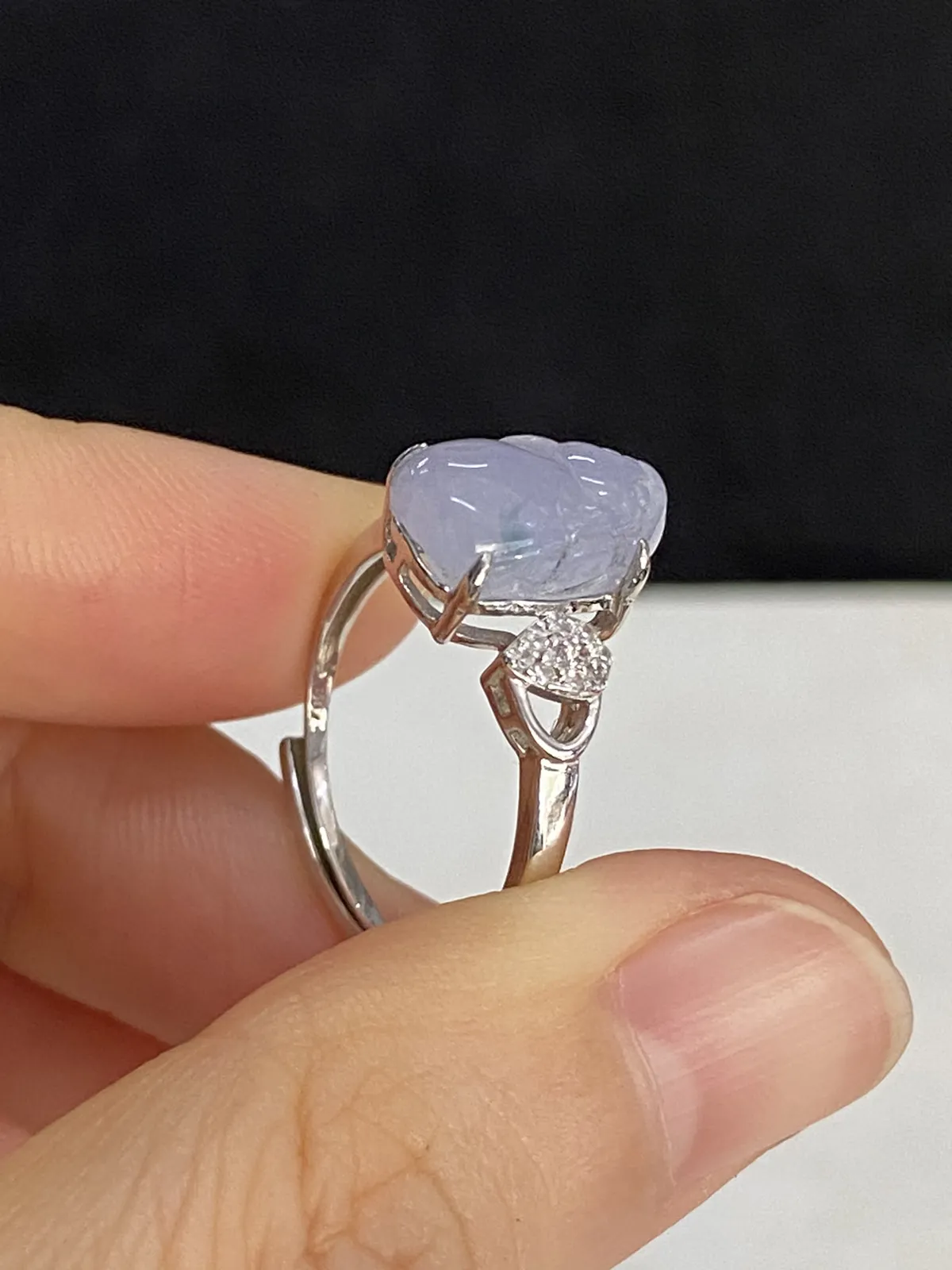 翡翠女戒，印记：S925