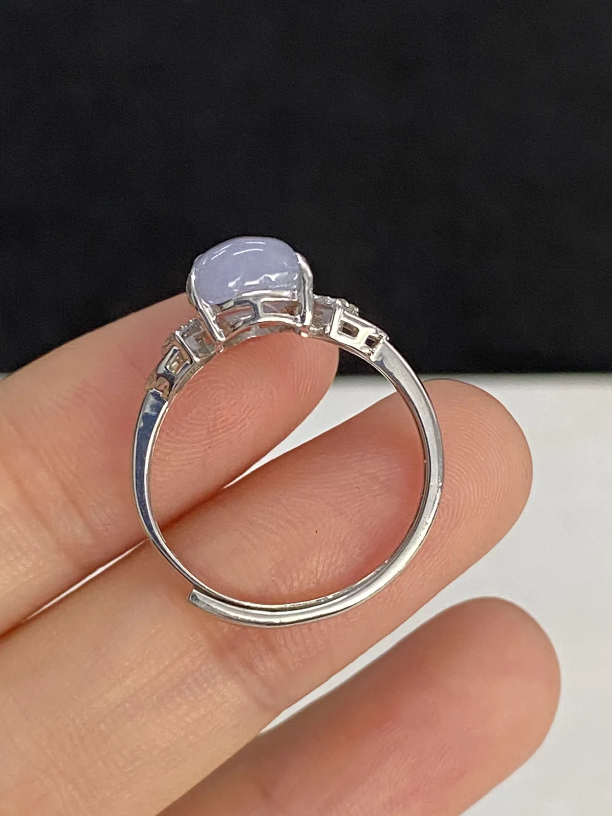 翡翠女戒，印记：S925