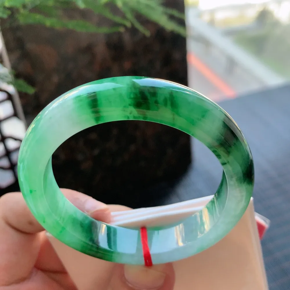 正圈冰绿花 无瑕 尺寸:54.1/12.9/8.5 色好