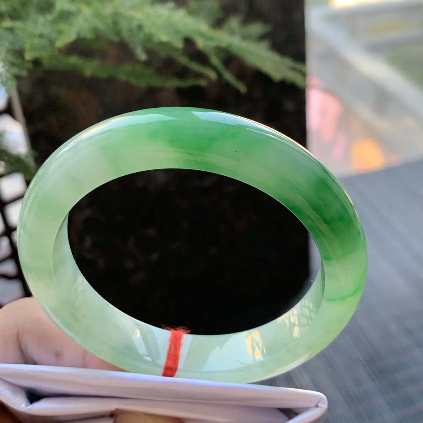 正圈冰翠绿 无瑕 尺寸:54.7/11.7/8.6 色好🥰🥰