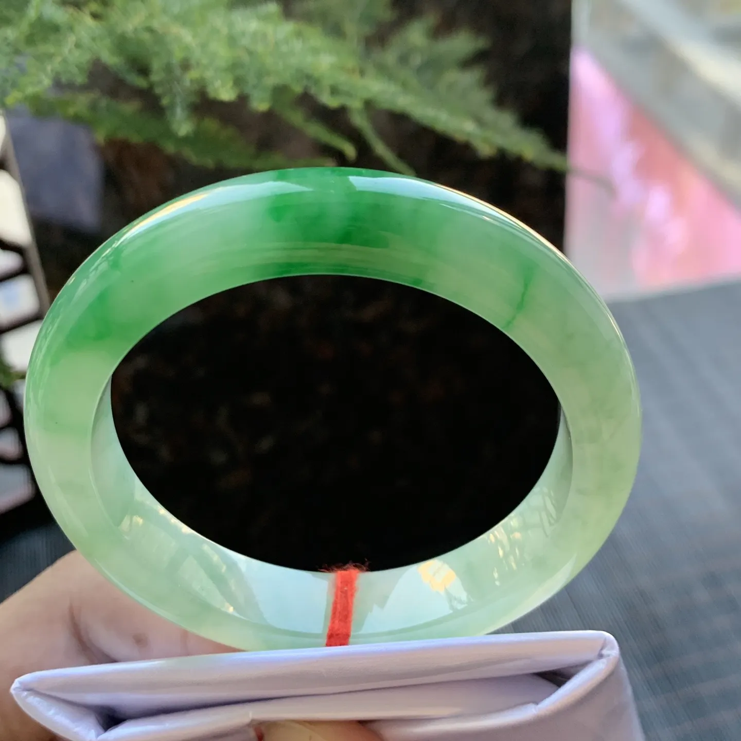 正圈冰翠绿 无瑕 尺寸:54.7/11.7/8.6 色好🥰🥰