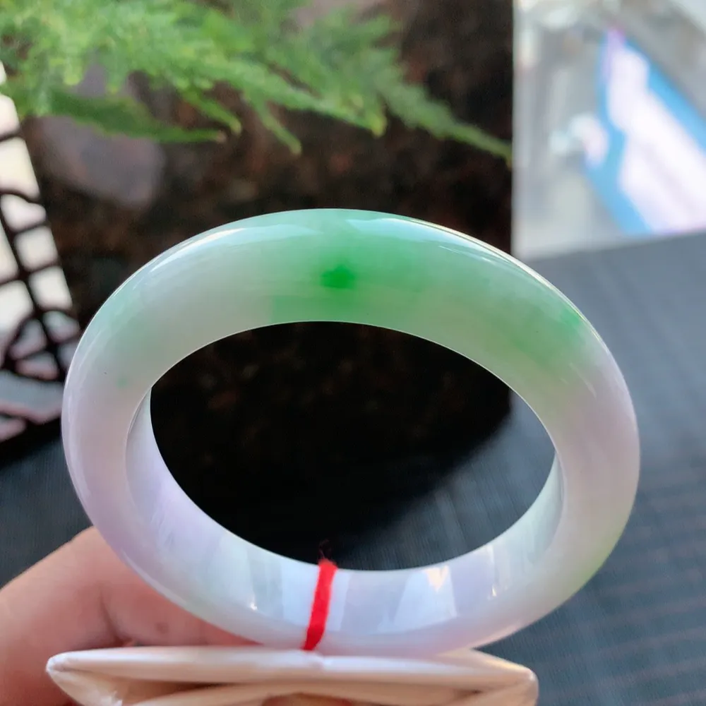 正圈冰糯春彩 无瑕 尺寸:56.8/12.8/9.8 超美