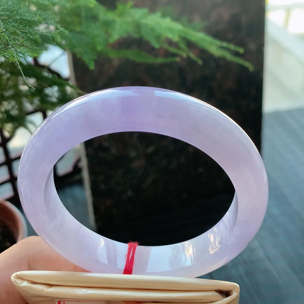 正圈冰紫罗兰 无瑕 尺寸:60.4/13.2/9.5 超美 大圈口