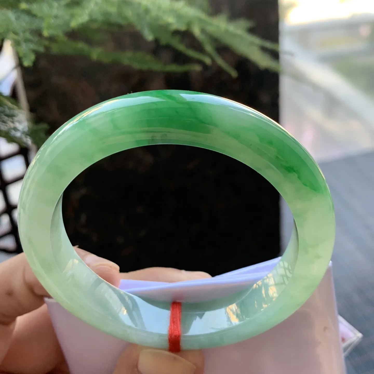 正圈冰翠绿 无瑕 尺寸:54.7/11.7/8.6 色好🥰🥰