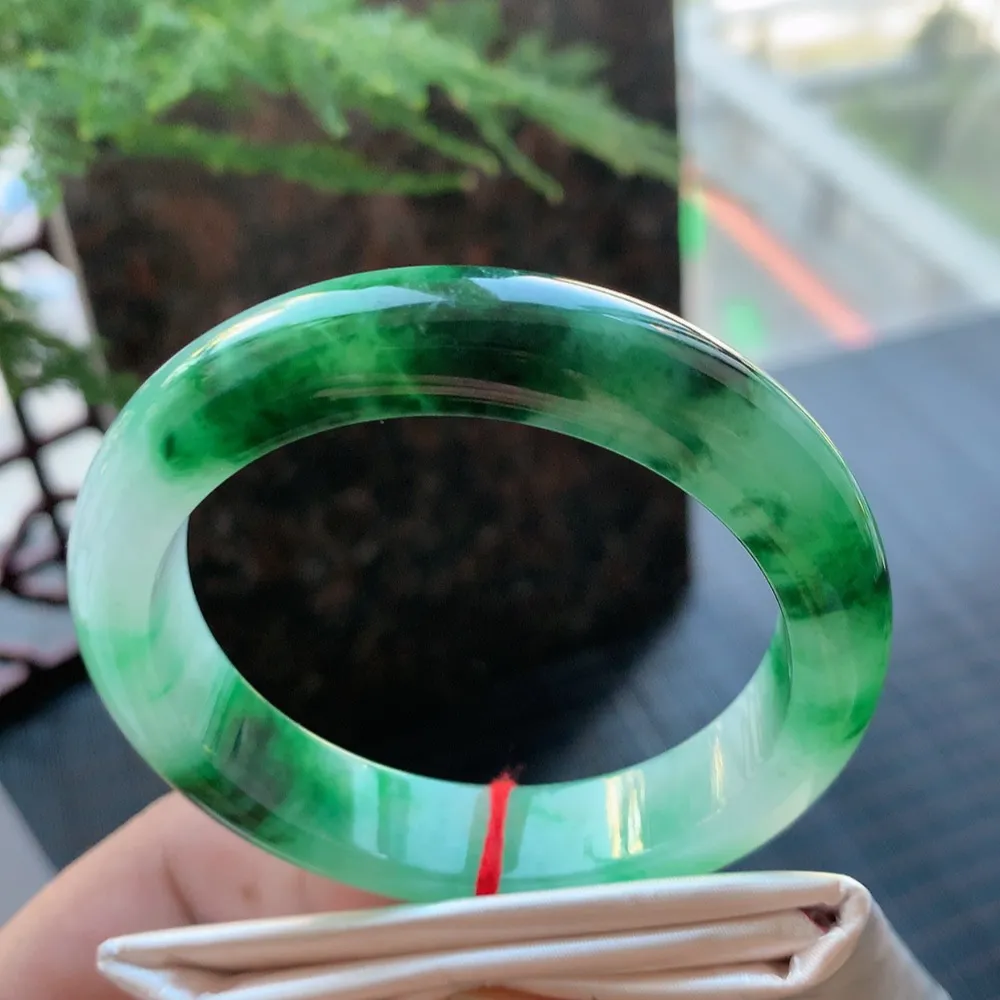 正圈冰绿花 无瑕 尺寸:54.1/12.9/8.5 色好