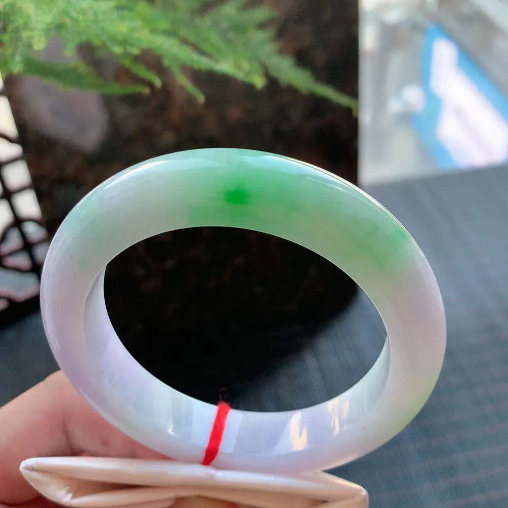 正圈冰糯春彩 无瑕 尺寸:56.8/12.8/9.8 超美