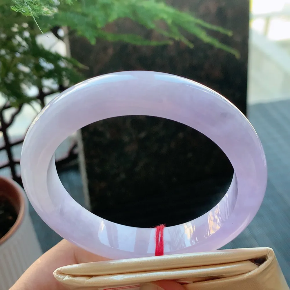 正圈冰紫罗兰 无瑕 尺寸:60.4/13.2/9.5 超美 大圈口