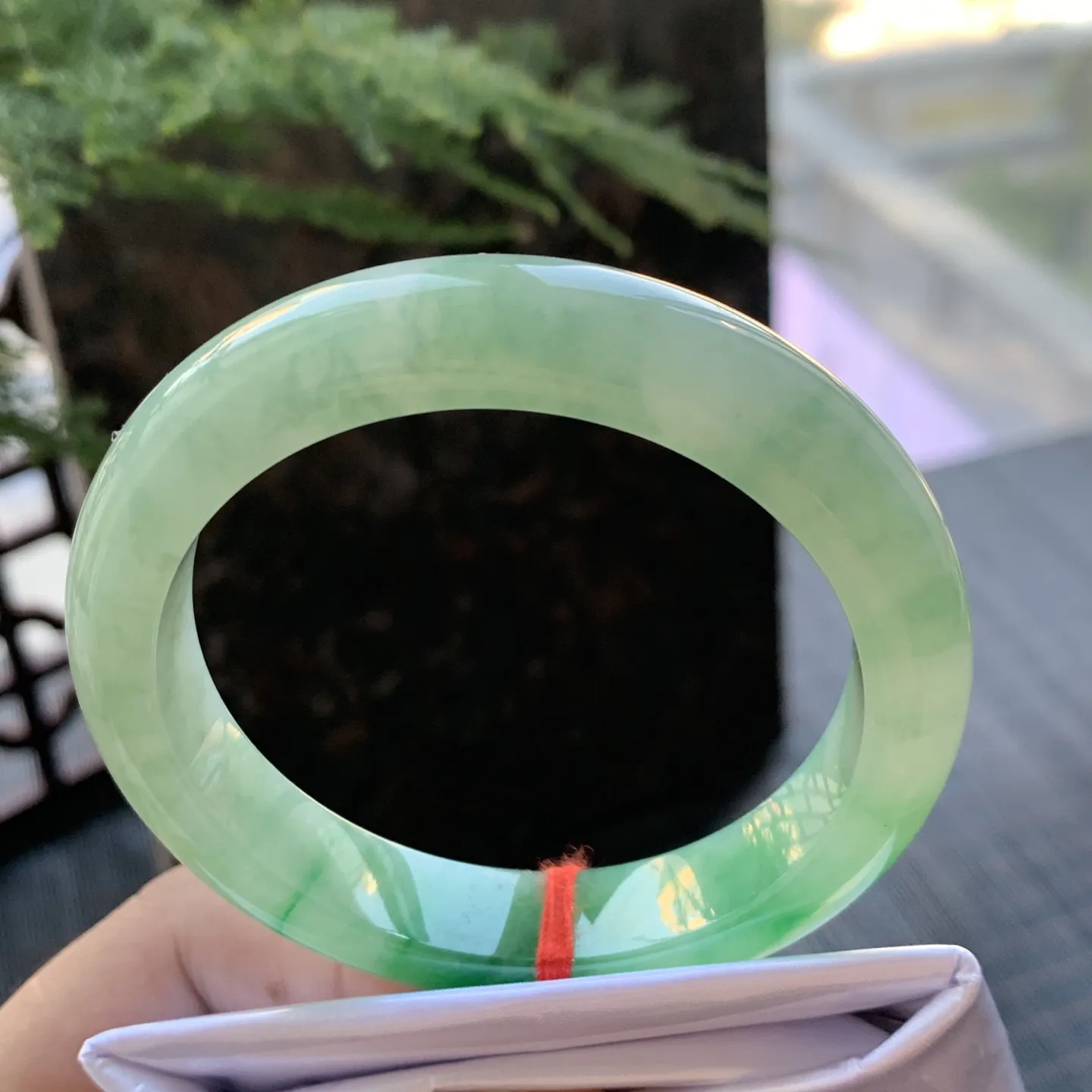 正圈冰翠绿 无瑕 尺寸:54.7/11.7/8.6 色好🥰🥰