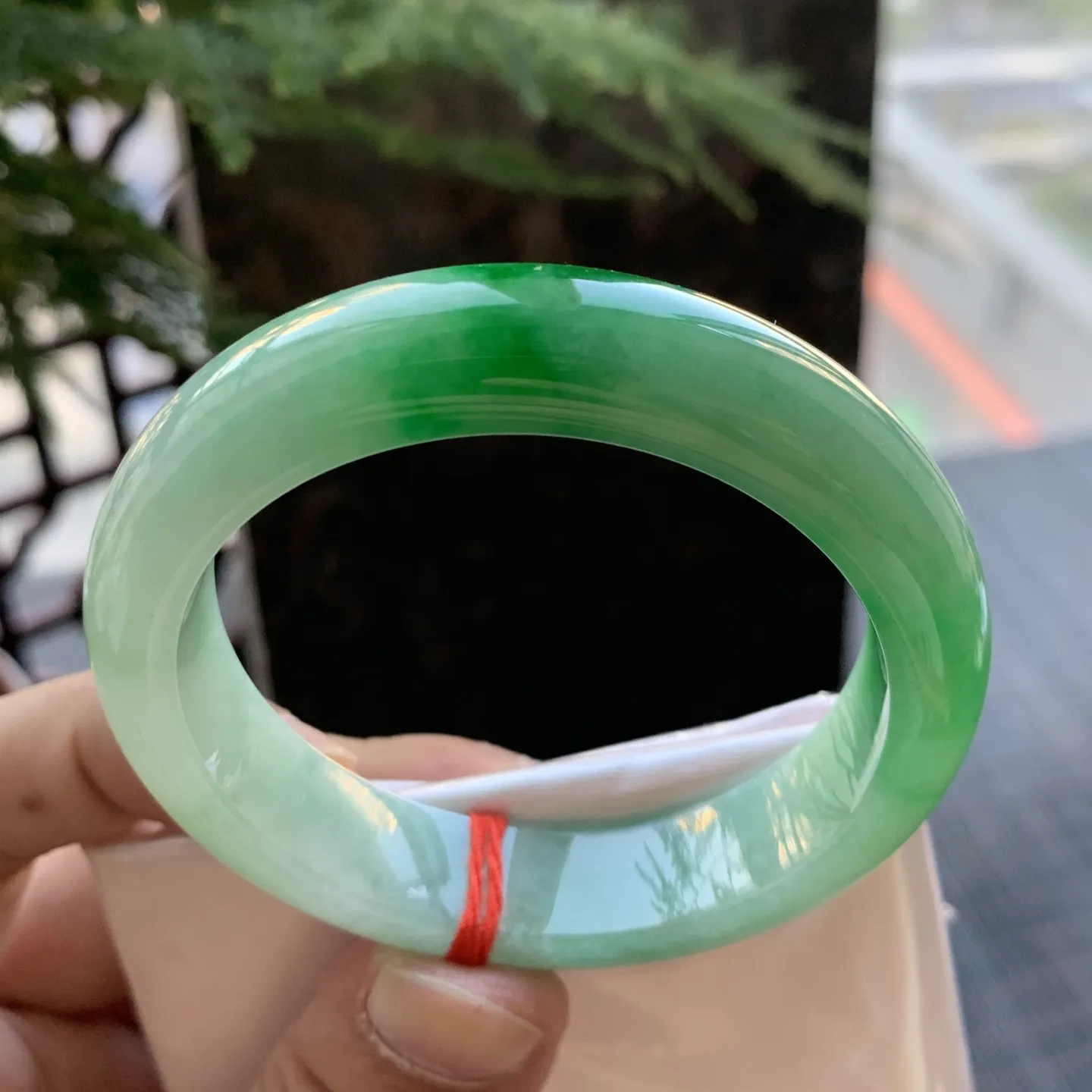 正圈冰糯辣绿 微细纹 尺寸:51.6/12.8/8.1 色辣